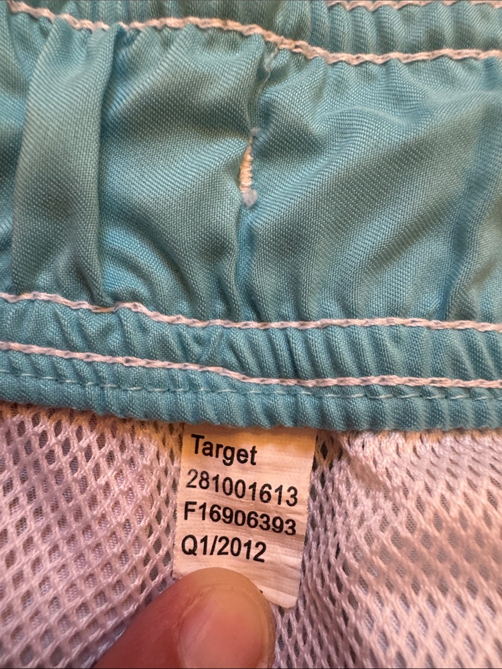 Merona Men's Tropical Board Shorts - Blue, Tan & Orange Floral - Picture 2 of 4